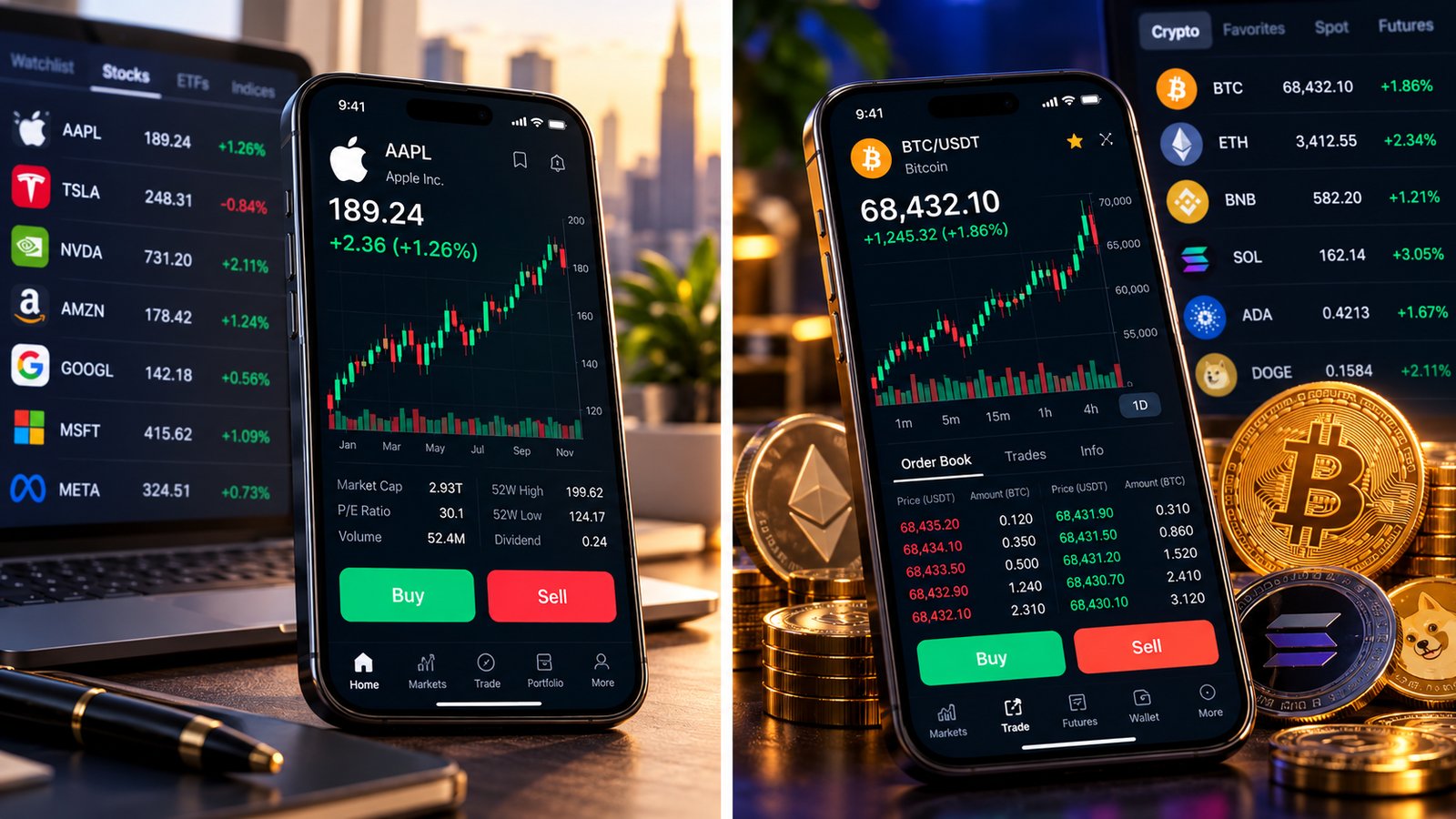 Gagélonce — desktop and mobile trading terminal